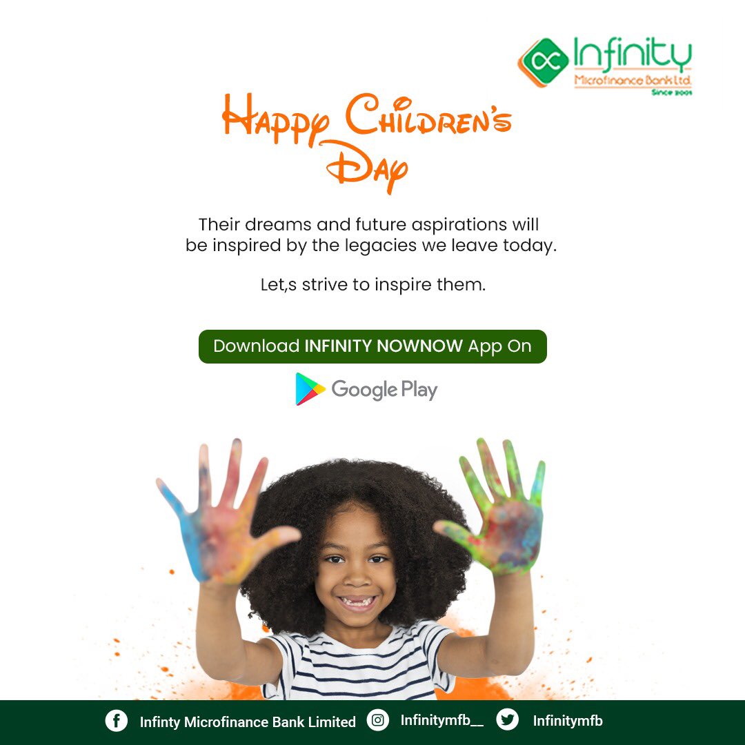 Infinitymfb's tweet photo. Happy Children’s Day 
#ChildrensDay #infinitymfb https://t.co/nLAvcmfdwM