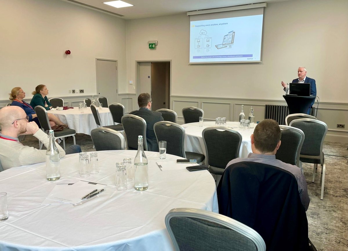 Earlier this week, members of the Kofax UK&amp;I Sales team presented at the @LocalGovForum, sharing with delegates how our cloud print management and desktop productivity solutions support a distributed workforce and hybrid office model. #localgovsf