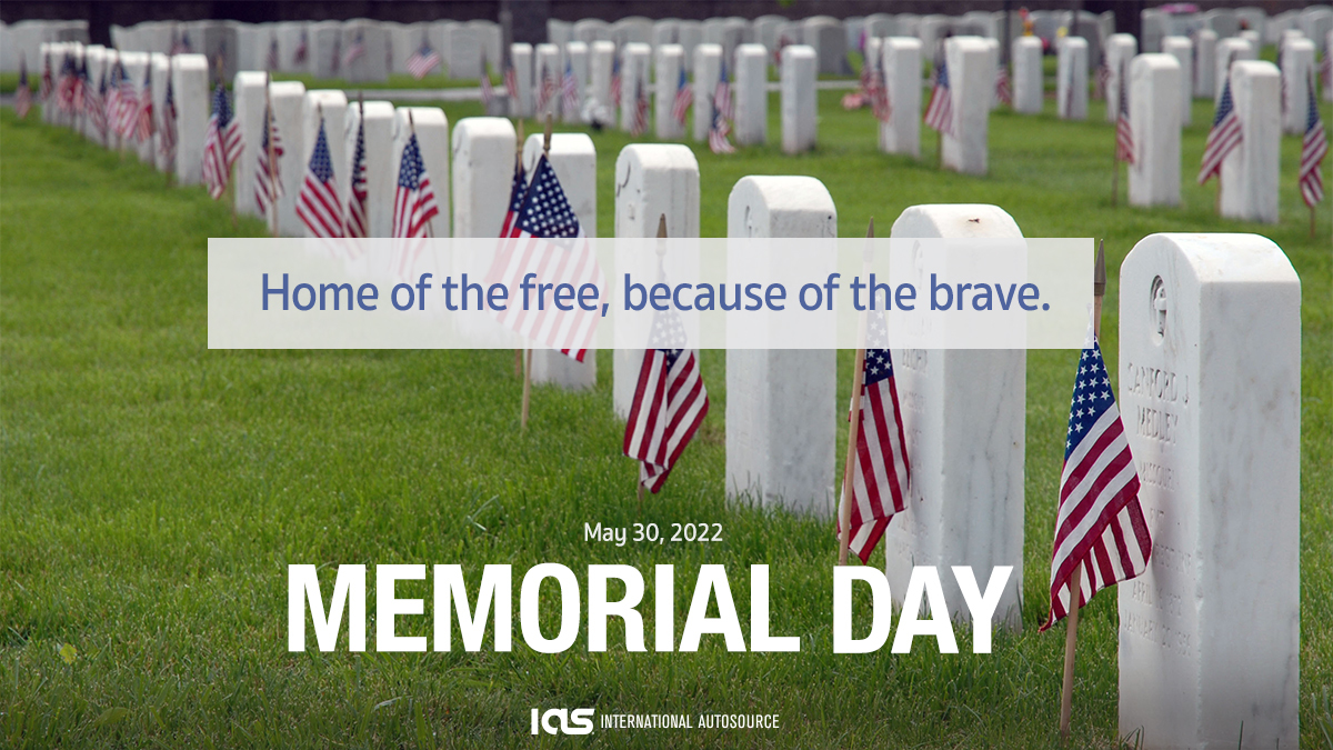 IntlAutoSource's tweet photo. Our debt to the heroic and valiant men and women in the service of our country can never be repaid. We will never forget their sacrifices. We honor you this Memorial Day weekend and every day.

#memorialday #honorthefallen #internationalautosource https://t.co/LDKPHLVxM1