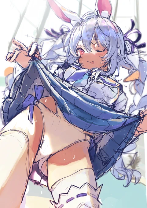 残念水着でしたー😁(WIP ちょっとあとになると思うけど6月中に描いていこうと思います💪 