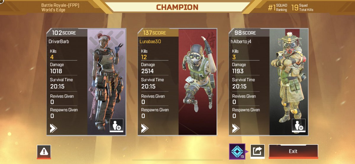 lunabae30's tweet photo. @PlayApexMobile First game on mobile. Big props to the creators, this mobile game is really good. Too bad I’m still a bit on PC 😭 https://t.co/qNU56B7BgO