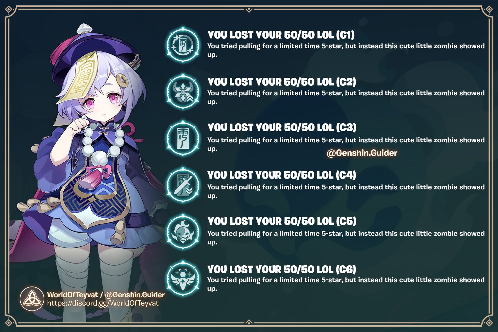 Genshin Cheat Sheets on Twitter "Yelan fans, GL on your 50/50s