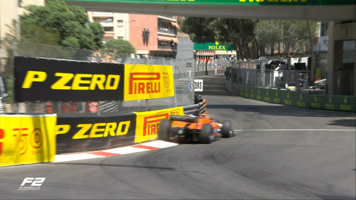 Looks like most of Group A is going under investigation for the last lap due to this... #F2 #MonacoGP 