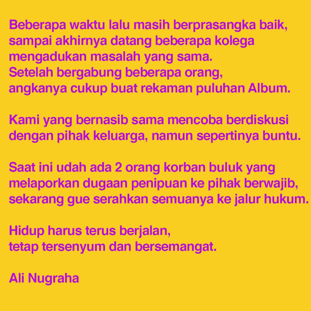 Dari saya (dan kami) yang terluka…