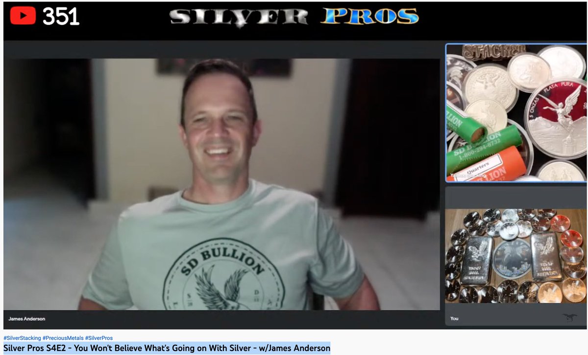 jameshenryand's tweet photo. Good day,

I spoke with two of the popular stacker 'hands channels' last evening. My audio was a bit off to start so I time linked it below so you can cut to the best stuff:
https://t.co/B06rm8BfZz
--
#YankeeStacking 
#SilverDragons https://t.co/x6687ism9V