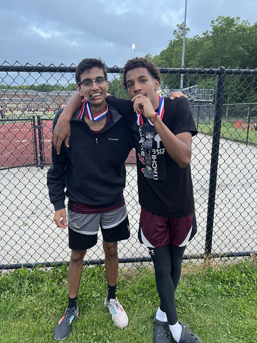 Congratulations to Soham Goswami and Jayden Cuevas for earning the 6th medal in the triple jump(73-10)