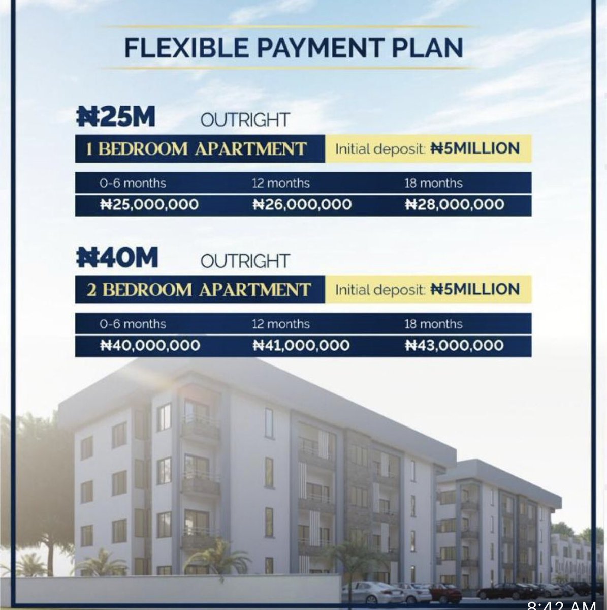 Ruthee101's tweet photo. Owning a Property these days seems to be a difficult nut to crack due to the economic situation and inflation but I can  help You secure a Land or house with a flexible payment plan in a good location. Whether You are in Nigeria or Diaspora,I can assist.#Tacha #Apc #jaruma #piggy https://t.co/1ODS85g9gj