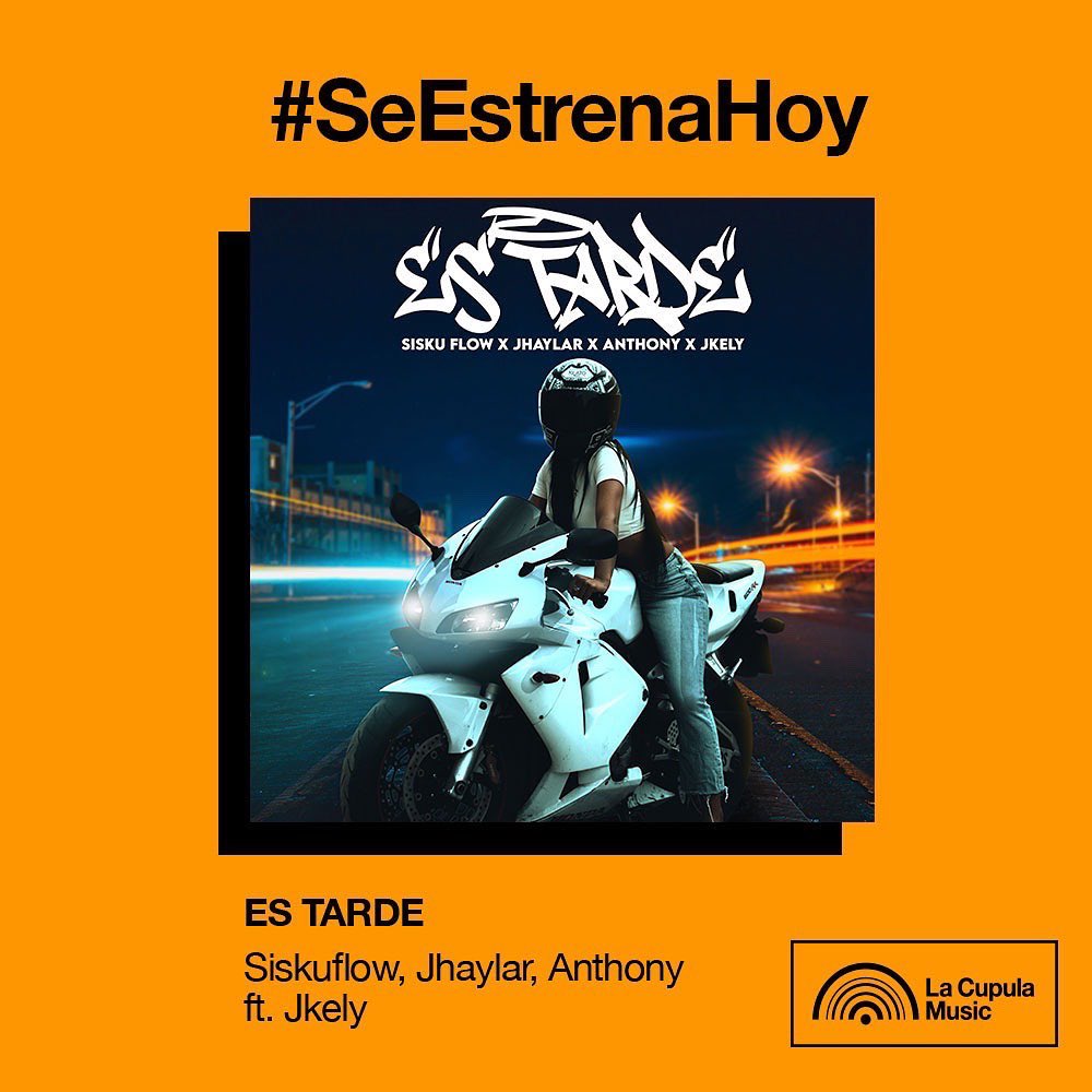 #SeEstrenaHoy🔥

🎧"Es tarde”de Siskuflow,Jhaylar,Anthony ft. Jkely es de esos reggaetones frescos y melódicos que con tan solo escucharlo una vez no podréis sacarlo de vuestras cabezas, perfecto como banda sonora de estos días que saben a verano.

🎶 👉🏻 
open.spotify.com/track/5yImuQxY…