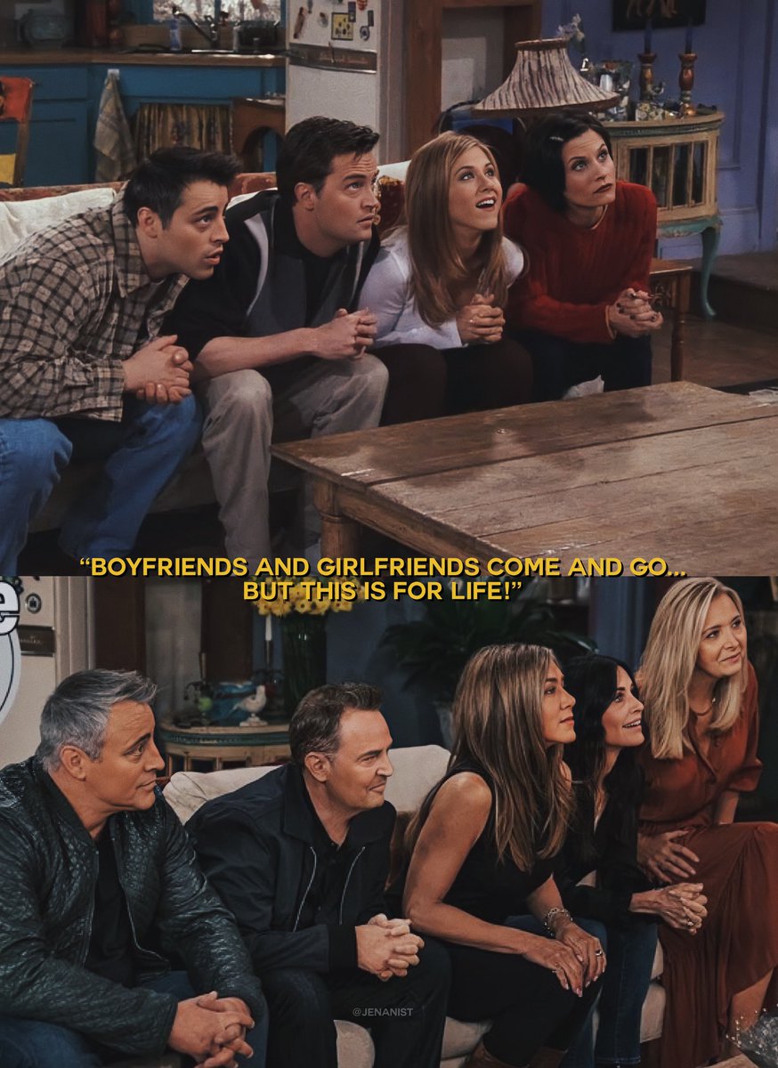 A year ago. 
#FriendsReunion