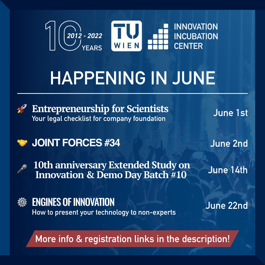 TU Wien Innovation Incubation Center (TUW i²c) tweet media