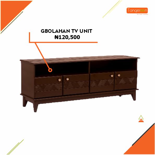 TangereenNG's tweet photo. 1ST SLIDE:

This table is crafted from wood and mdf with a dark wood finish.
HARRY 2 DRAWER READING TABLE - ₦68,000

DIMENSION
110 X50 X 76cm

2ND SLIDE:

GBOLAHAN TV UNIT - ₦120,500

DIMENSION:
Length=150cm Depth=50cm  Height=55cm

#Tangereen https://t.co/NkKgORfYFE