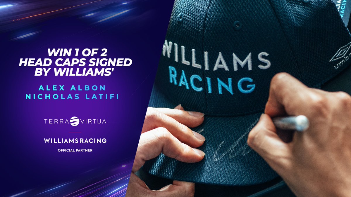 Win yourself a signed cap by @WilliamsRacing's @alex_albon &amp; @NicholasLatifi 👇 #F1 #WeAreWilliams #MonacoGP #Formula1 