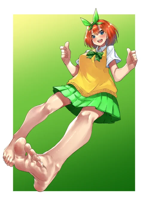 中野四葉
#一日一裸足絵
#五等分の花嫁 