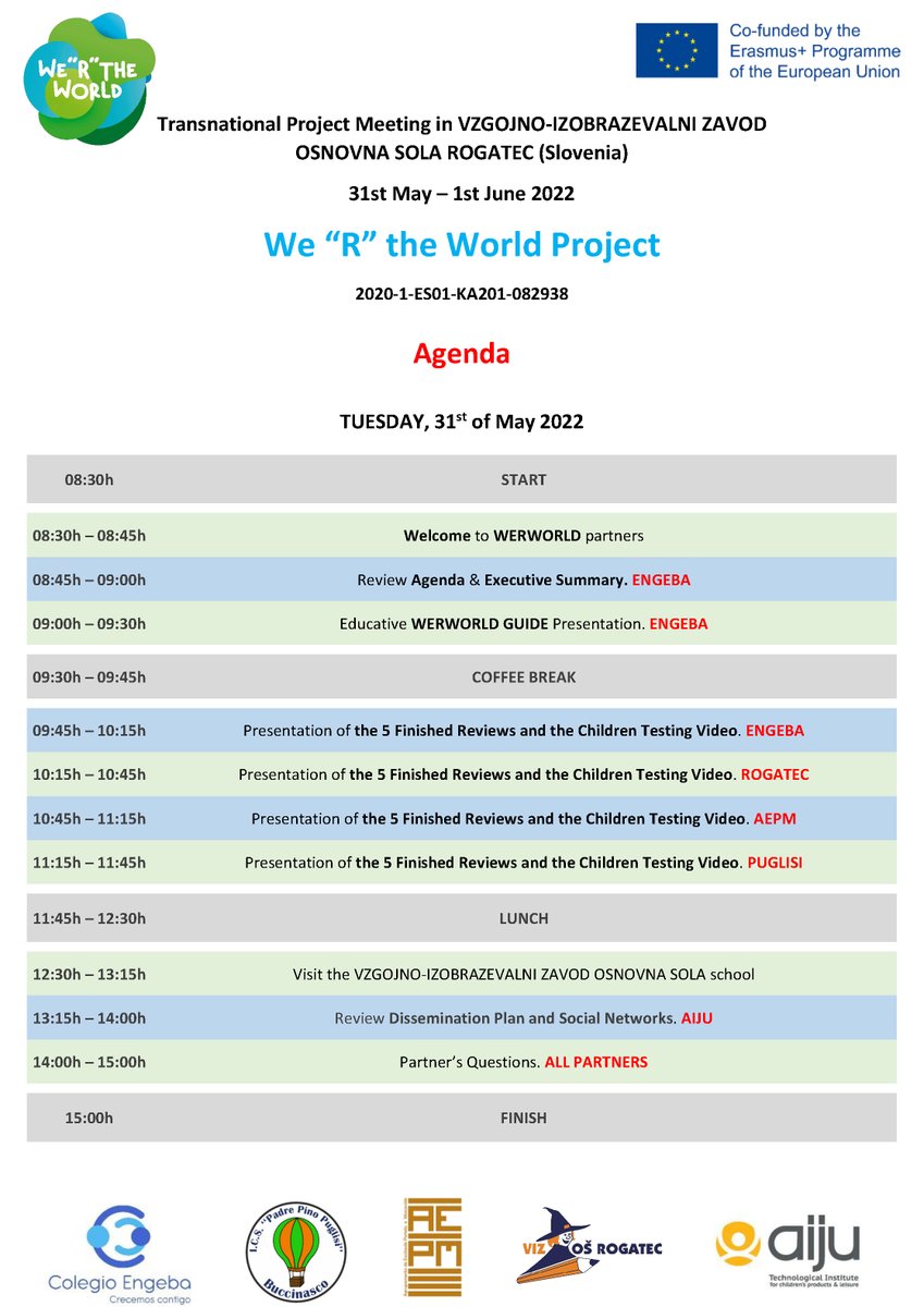 werworld1's tweet photo. Next week we will hold the Forth Transnational Project Meeting at the @VIZOSRogatec, located in Rogatec, Slovenia.
#ErasmusPlus #erasmus #erasmuslife #erasmusplusproject #ERASMUS2021  #werworld #science #sustainableworld #Sustainability 

@ColegioEngeba @sepiegob https://t.co/LjZRlizCNt