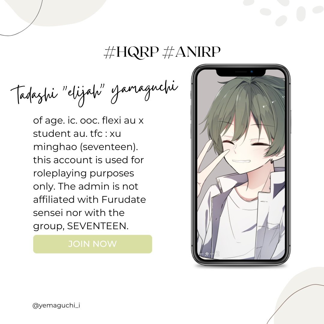 ⠀⠀⠀⠀  ⠀⠀⠀⠀⠀  ⠀⠀⠀⠀⠀  ⠀⠀⠀⠀⠀  ⠀⠀⠀⠀⠀  ⠀⠀⠀⠀⠀  ⠀⠀⠀⠀⠀  ⠀⠀⠀⠀⠀  ⠀
ㅤㅤTadashi “Elijah” Yamaguchi.
ㅤㅤnot new to #hqrp / #anirp.
ㅤㅤrt &amp; likes to be mutuals. ☘️ 
⠀⠀⠀⠀  ⠀⠀⠀⠀⠀  ⠀⠀⠀⠀⠀  ⠀⠀⠀⠀⠀  ⠀⠀⠀⠀⠀  ⠀⠀⠀⠀⠀  ⠀⠀⠀⠀⠀