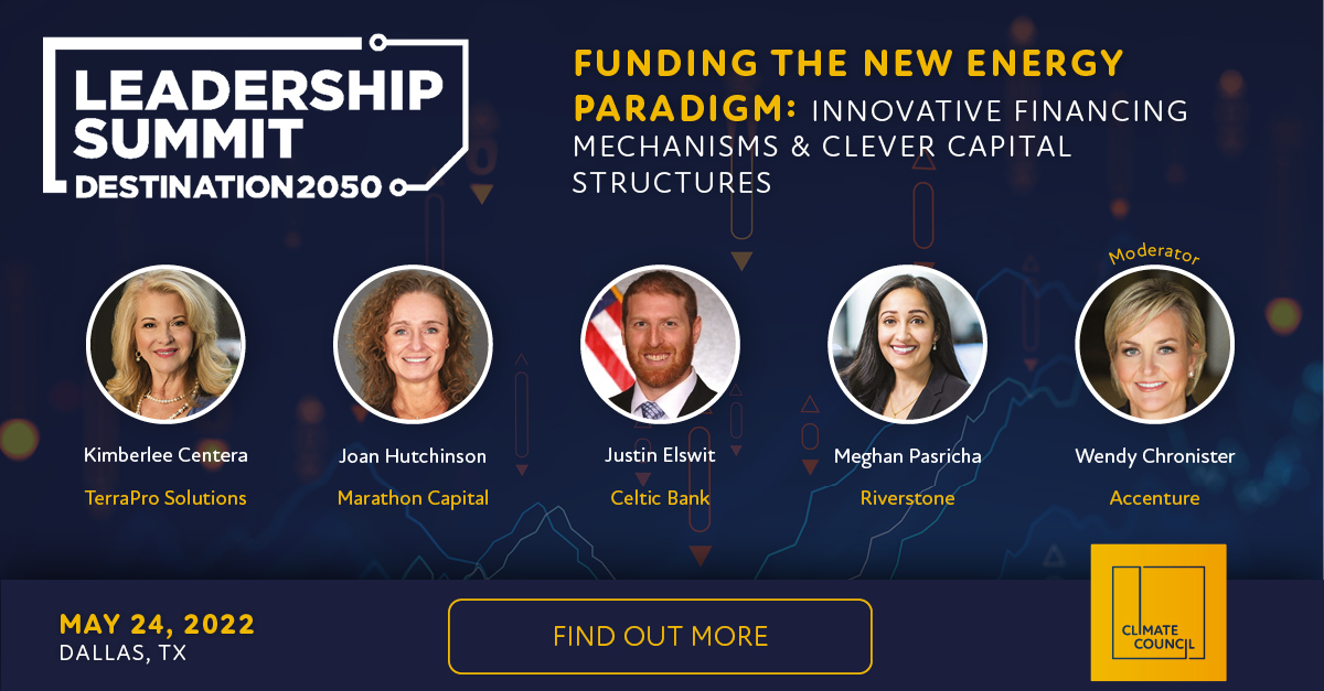 ClimateCouncil_'s tweet photo. What a fantastic week at the Powergen &amp; Distributech Leadership Summit: Destination 2050! A big thank you to all our expert panelists for sharing their insights on innovative solutions to financing the #newenergy paradigm 🌎 https://t.co/C3UpzBQ11x