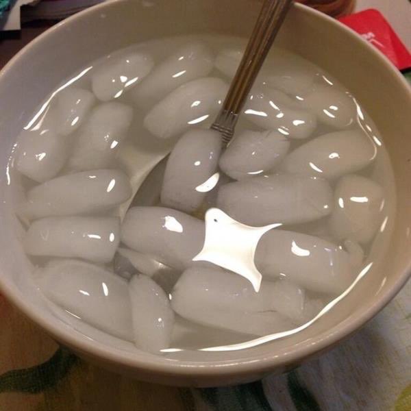 claytoshi's tweet photo. Bear market recipe #2:
Ice soup (add some lemon &amp; 🧂) https://t.co/qKPq7aNbzD