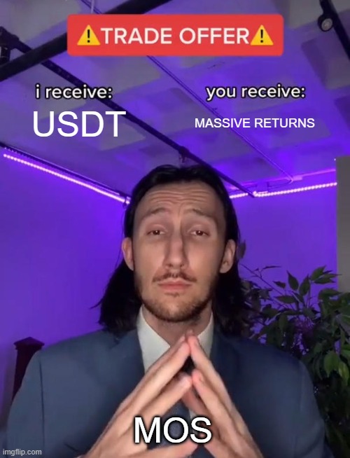 themos_memes's tweet photo. Staking MOS will provide you with massive returns!
Earn more, stake MOS
Find out more at: https://t.co/TviITlb96h
#MOS #themos #DeFi #staking #cryptocurrency #finance #memes https://t.co/p5050x0Rxk