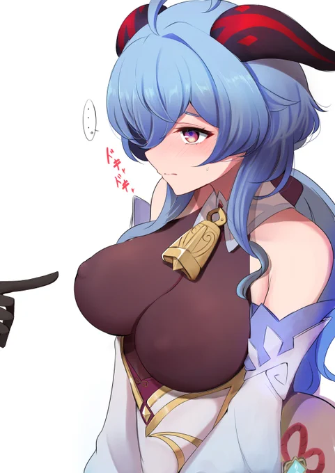 甘雨ちゃんtkb当てゲームクソ弱そうっていう絵 