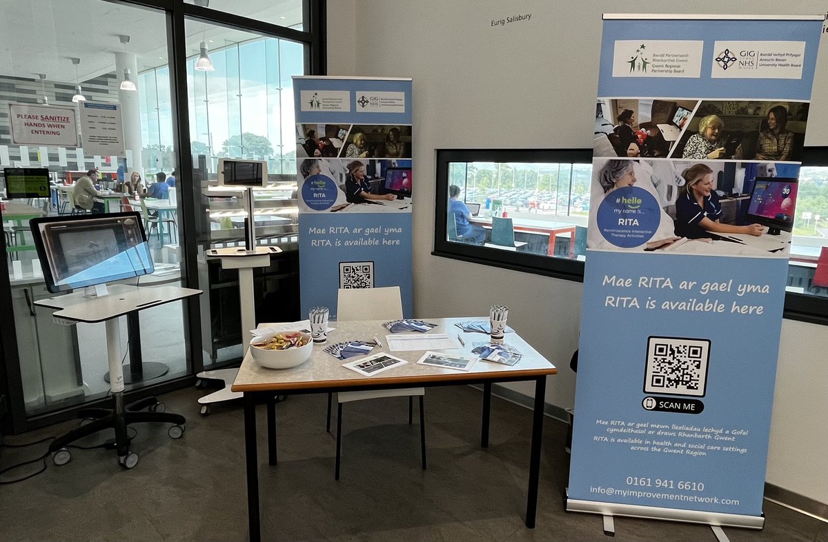 Come and see us at the grange hospital in the education centre seminar room 6 for our demonstration on RITA (reminiscence interactive therapy activities) anytime between 1pm - 4pm. You can also pick up a free pen and sweets if you come soon enough 👍🏻👍🏻