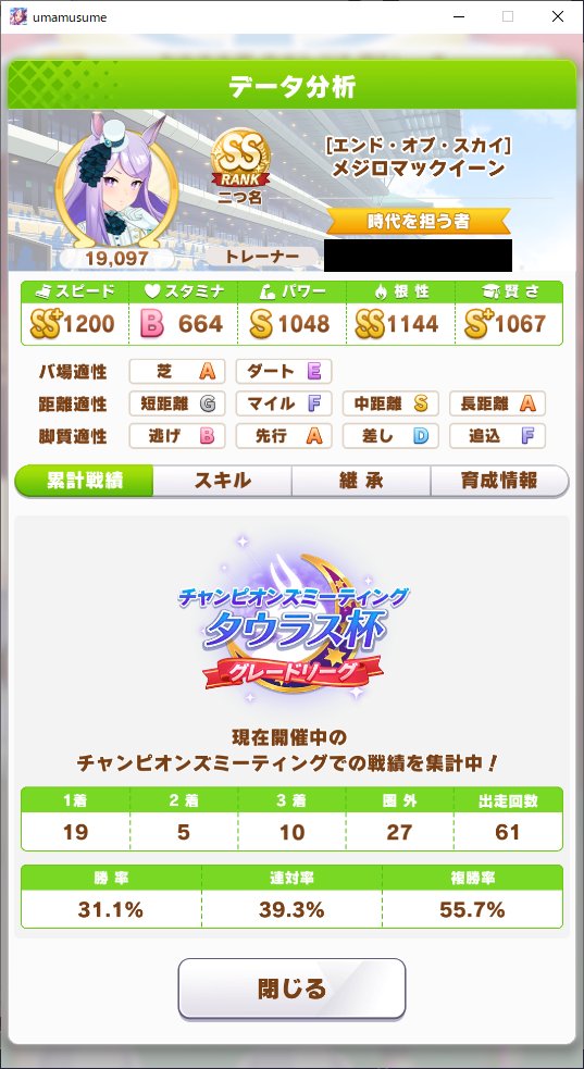 テスト 勝率のよい根性育成先行メジロマックイーン 白 がいた ウマ娘 タウラス杯 T Co 5fpcrta7hf Twitter テスト 勝率のよい根性育成先行メジロマックイーン 白 がいた ウマ娘 タウラス杯 T Co 5fpcrta7hf Twitter