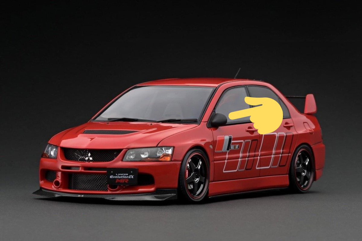 ralliart_evo's tweet photo. ラリーアートサイドステッカーの位置がずれてるのは良いとして、
エアロミラーの形状が完全に上下逆になってるけど？間違ったまま発売されたのなら、監修が仕事されてなかったわけだな
12月発売だからそれまでになんとかしてくれよ🥵
あとリップ相変わらずデカくてバランス悪い…
@ignition_model https://t.co/Euie4H2FHC