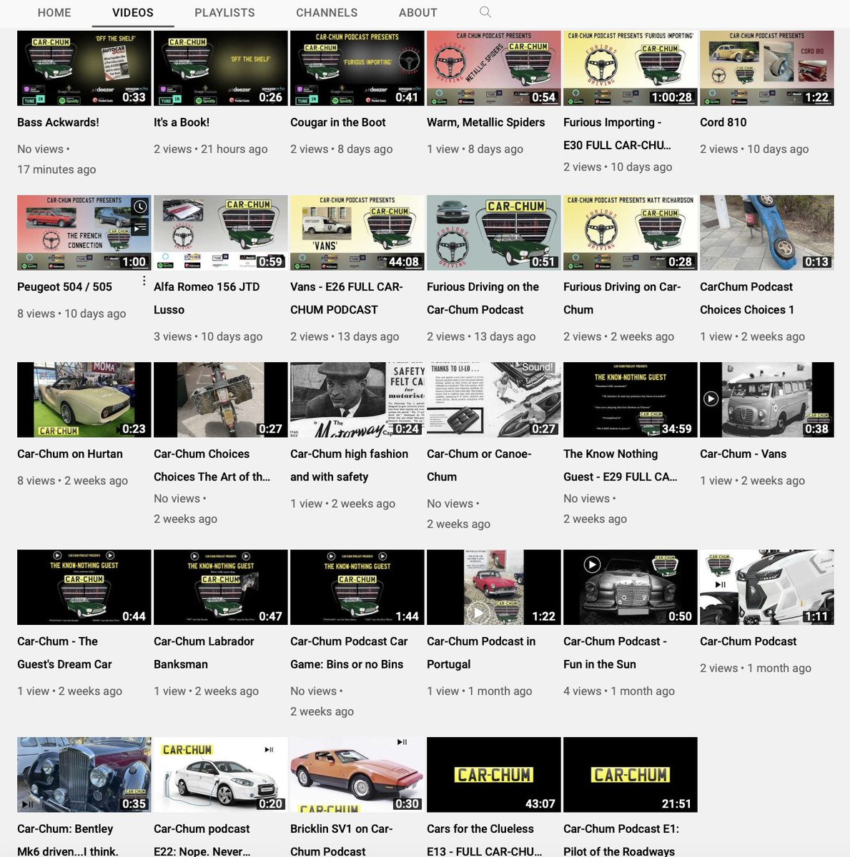 The Car-Chum Podcast - clips and selected shows now on YouTube!

linktr.ee/CarChum

#carsofyoutube #youtube #carchumyoutube #car #cars #carpodcast #youtubecars #listentothis #podcast #carchum #carchumpod #carchumpodcast