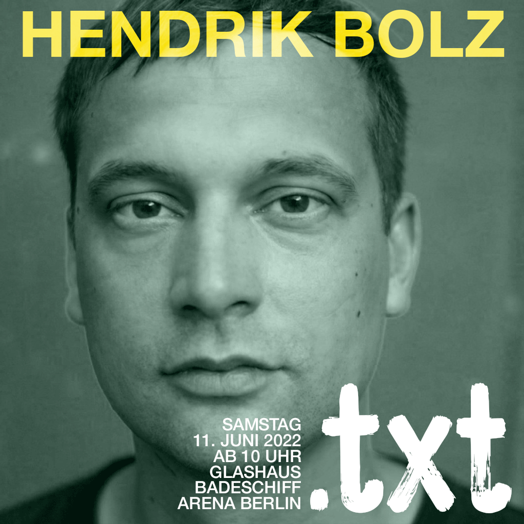 Auch mit unserem nächsten Gast, Hendrik Bolz (@testozm) wollen wir über Ostdeutschland sprechen. Darüber wie er das „Land zwischen Bergen und Meer, dazwischen Steine und Draht“ heute wahrnimmt und wie er es in seinen Büchern &amp; seiner Musik bei <a href="/ZGZGNMSKLN/">🔟😖Zugezogen Maskulin😖🔟</a> bearbeitet. #rp22 #txt22