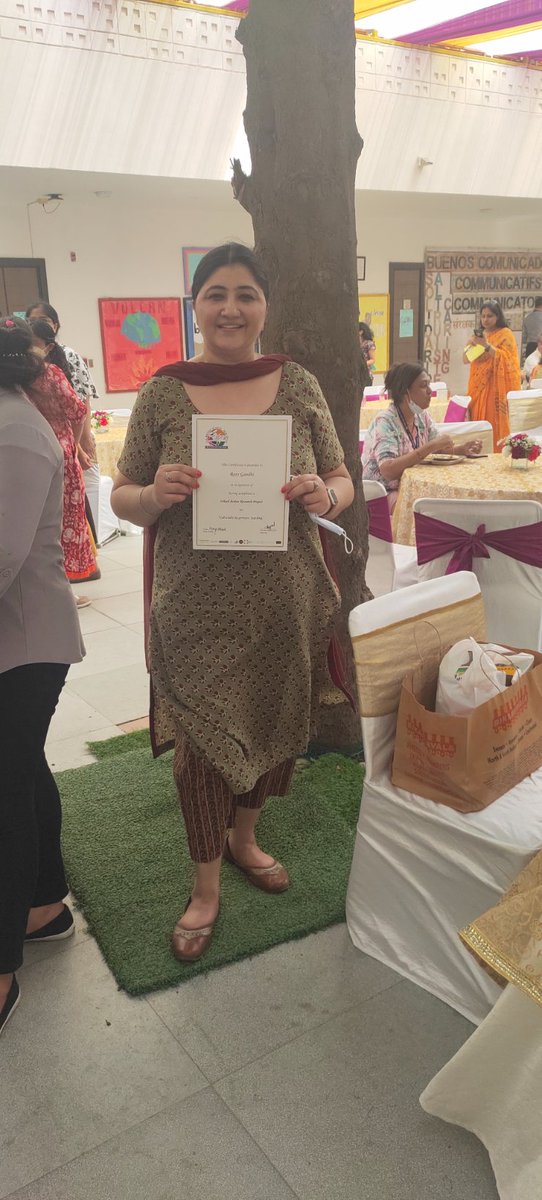 #Honoured to get acknowledgement for the #SARP project on Culturally Responsive Teaching. <a href="/TBS_Delhi/">TBS Delhi</a> #Grateful