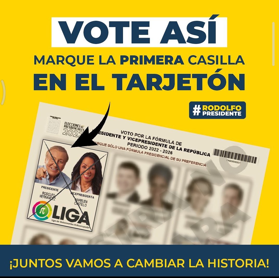 PecosoCastro's tweet photo. La mejor forma de castigar al gobierno Duque es sacando a Fico de segunda vuelta. 

El @ingrodolfohdez es la solución que el país necesita en estos momentos, salga a votar y ayude a crear el verdadero cambio. 🗳️ https://t.co/llUOqoKLAY