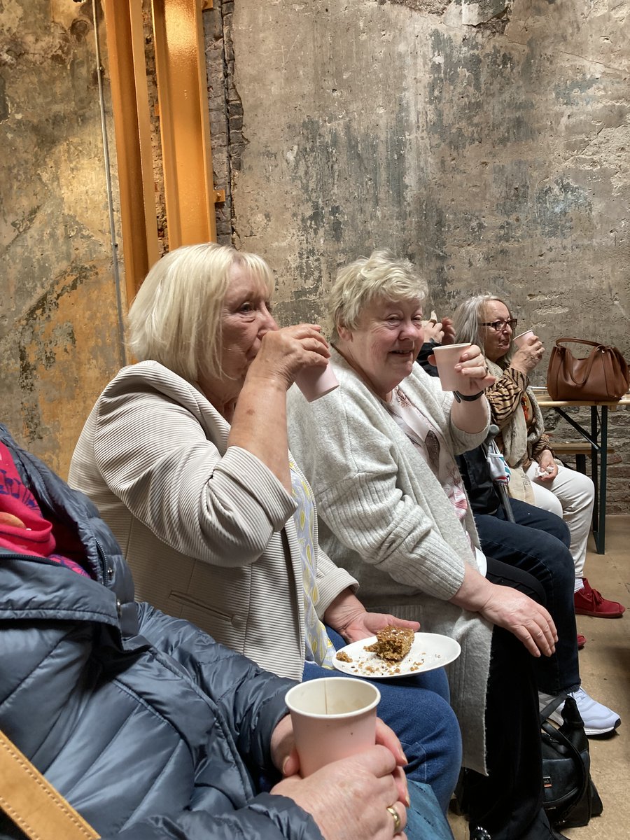 With residents of Sunderland’s #HeritageActionZone working on our research pilot for #HistoricEngland into Place and Wellbeing. We met in #PopRecs’ fabulous restored venue on High St West. Watched a film of old #Sunderland together introduced by Local Studies and shared memories.