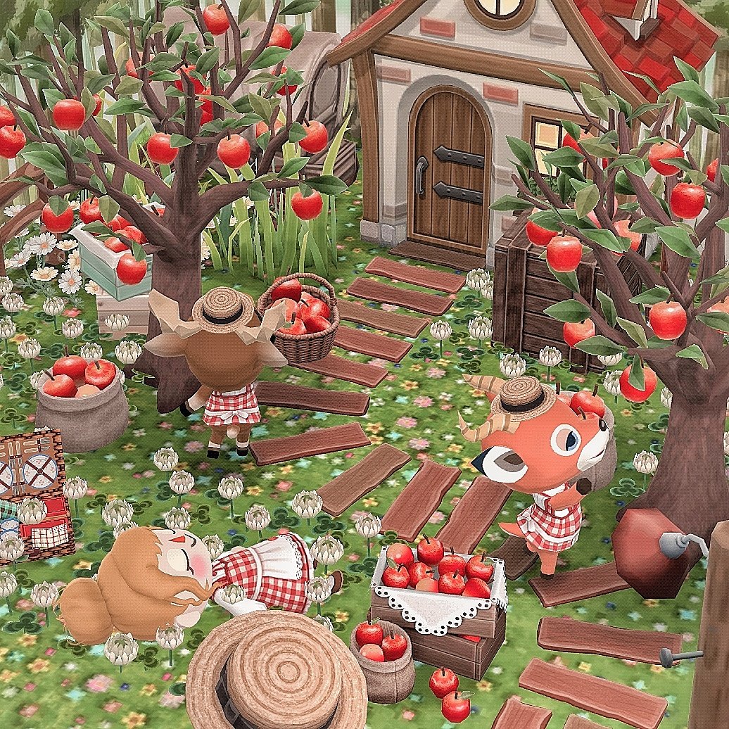 kiiro_pokemori's tweet photo. 🧺🦌🍎 りんごの収穫 🍎🦌🧺

#ポケ森 #ポケ森ニンドリ #acpc #AnimalCrossing #どうぶつの森 https://t.co/uhuY2LYTqR