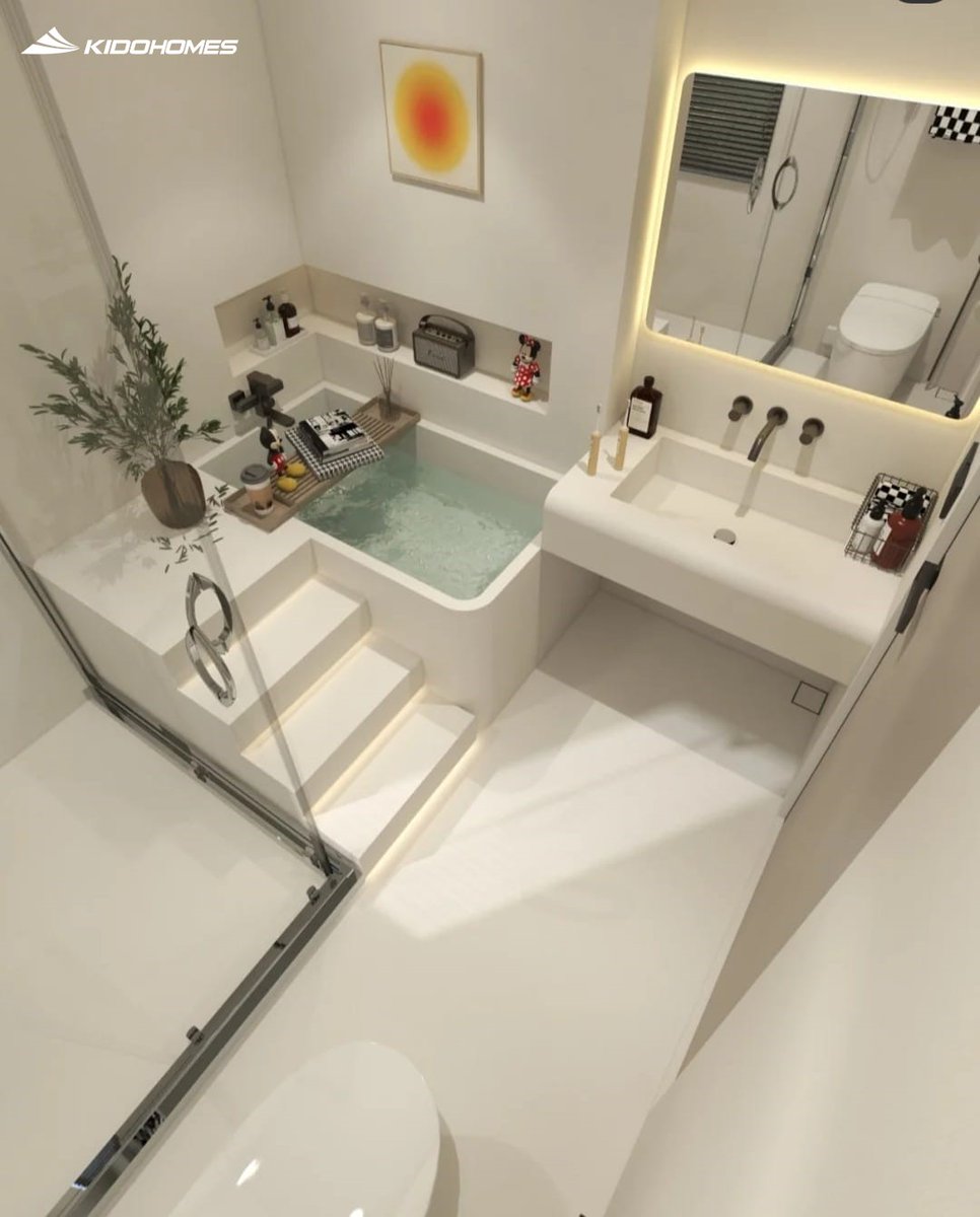 kidohomes's tweet photo. CHÚT NHẸ NHÀNG NHƯNG ĐẦY QUYẾN RŨ TỪ KHÔNG GIAN PHÒNG TẮM 
Phòng tắm được rất nhiều gia chủ quan tâm trong việc thiết kế, bố trí và trang trí bởi nó cũng ảnh hưởng đến vẻ đẹp tổng quan của toàn bộ ngôi nhà. 
#kidohomes #thietkephongtam #thietbivesinh https://t.co/5QMfn3isTY
