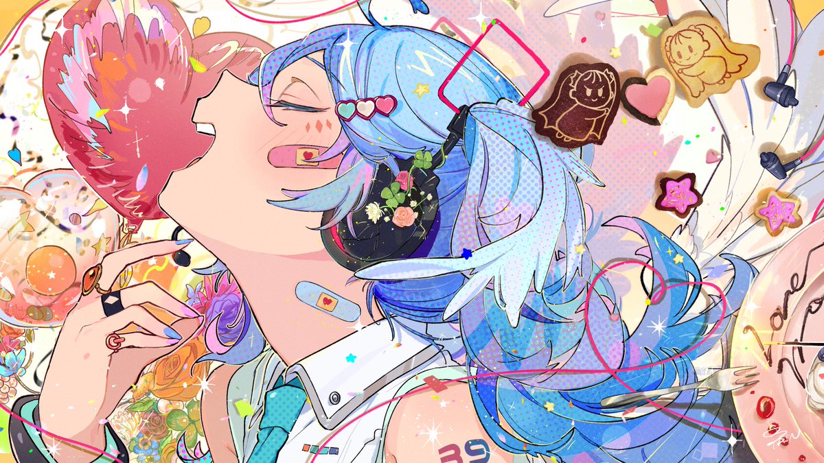 初音ミク「イラストを担当いたしました💖
DECO*27 - 愛言葉Ⅳ feat. 初音ミ」|八三のイラスト