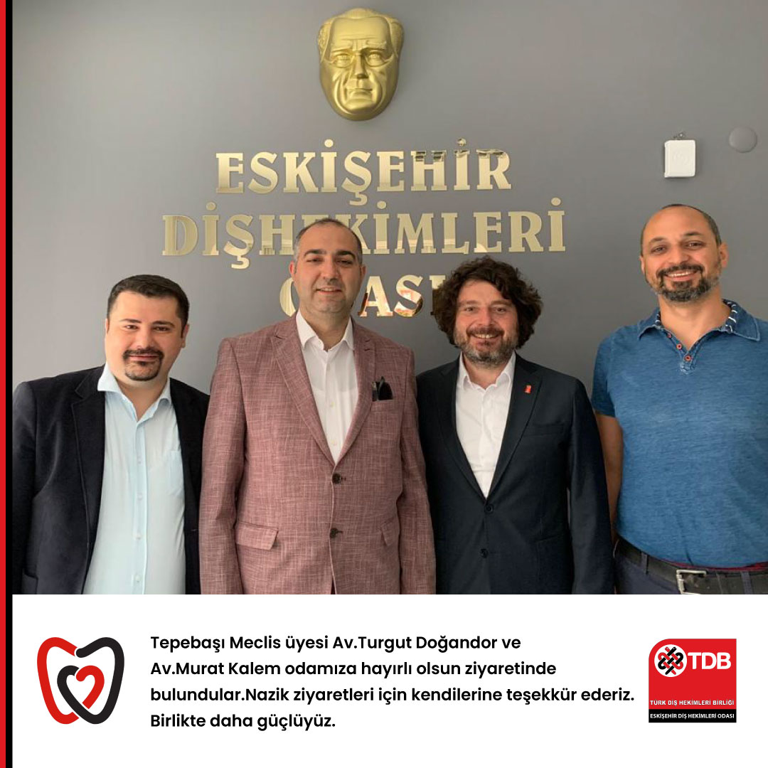 Tepebaşı Meclis üyesi Av.Turgut Doğandor ve Av.Murat Kalem odamıza hayırlı olsun ziyaretinde bulundular. Nazik ziyaretleri için kendilerine teşekkür ederiz. 
Birlikte daha güçlüyüz.

#dişhekimi #eskişehirdişhekimleriodası #eskişehirdho #eskişehir #birliktedahagüçlüyüz