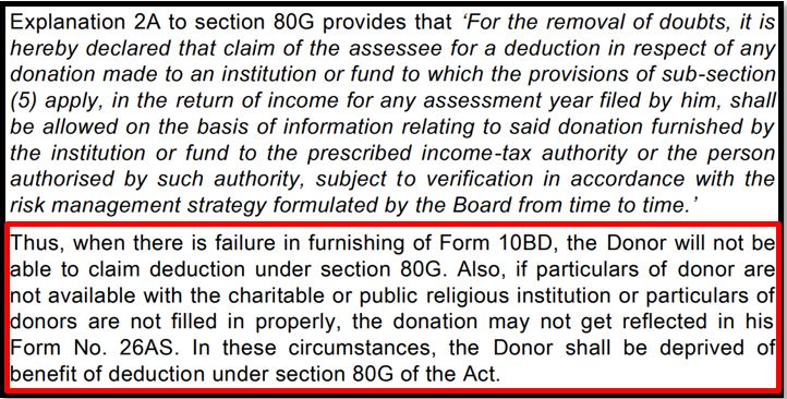 financepost_in's tweet photo. Donors are requested to ask for certificates in Form 10BE from the Trusts where they have donated.
Else donors will be deprived of availing the deduction for donation u/s 80G.
#Form10BD #Form10BE #Donation #Form26AS #incometax
Source - @theicai https://t.co/Vitrfb9eGu