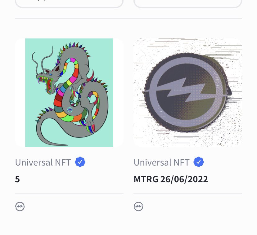 Cryptotaro2022's tweet photo. I bought 2 works at universal NFT.
🥰🥰🥰🥰🥰🥰🥰🥰🥰🥰🥰🥰
$MTRG #meter #universalNFT #tofunft #Businessbuilder #Mylon https://t.co/dFEfTektv4