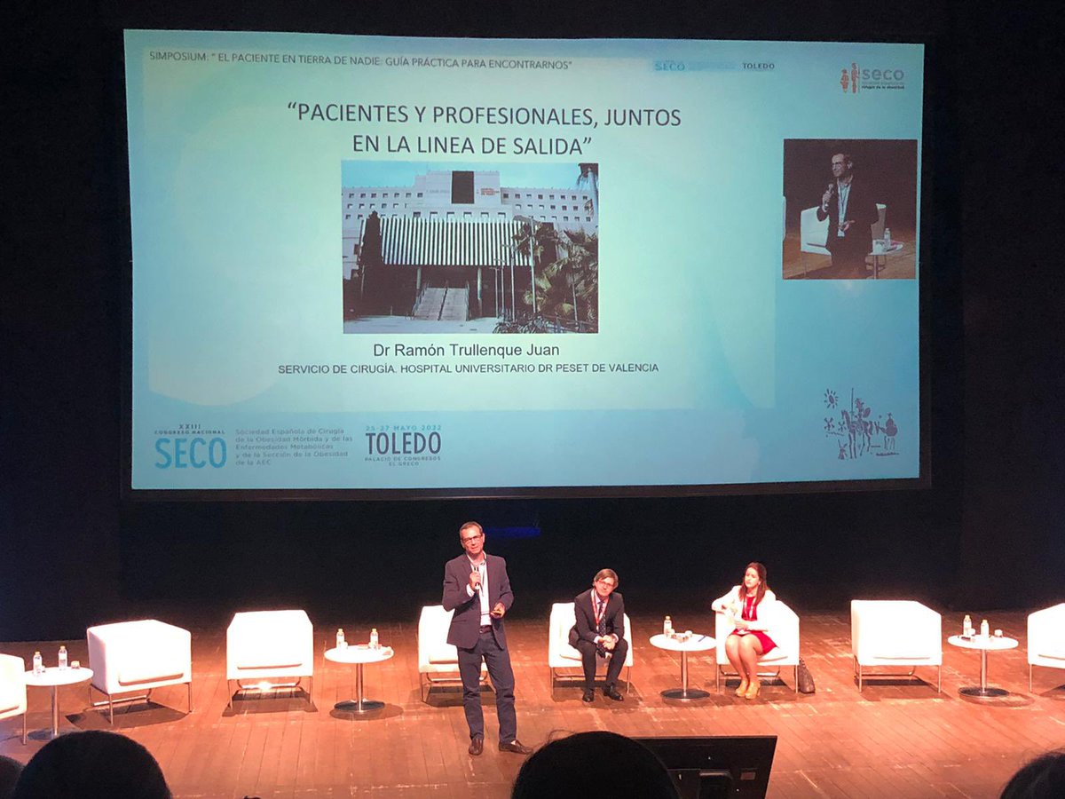CirugiaHDrPeset's tweet photo. Gran ponencia Dr. Trullenque. “Pacientes y profesionales, juntos en la línea de salida”. @obesidadSECO @SECO_2022 @GVADrPeset @bariatricpeset https://t.co/SyCpwUDZWt