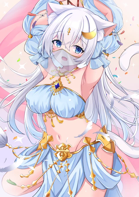 踊り子コスプレ💙 