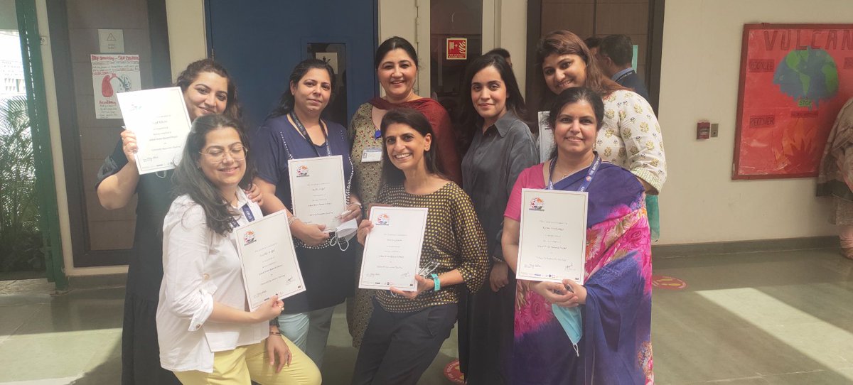 #SARP Team posing together to celebrate completion of the research project on Culturally Responsive Teaching. #Collaboration <a href="/TBS_Delhi/">TBS Delhi</a>