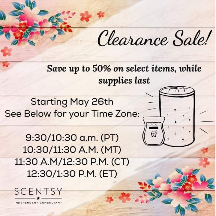 tshipley77's tweet photo. Here is the next sale that started today!  Check the specials tab - under clearance!

Wait till you see what starts June1!  Stay tuned!

New Link!

https://t.co/7xPmGrkxXd

#teamscentsychicks #waxmelts #summerlife #womensempowerment #summervibes☀️ #directsalestips https://t.co/6BjLQ4Neli