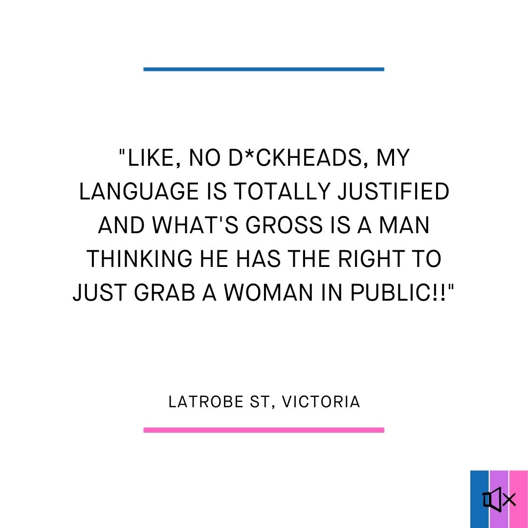 Have a story of street harassment you’d feel comfortable sharing? We would love to hear from you! Send us a DM or email us directly at itsnotacomplimentmelbourne@gmail.com. 

#ItsNotACompliment #StreetHarassment #ThisIsStreetHarassment #GBV #Story #Feminism #Melbourne