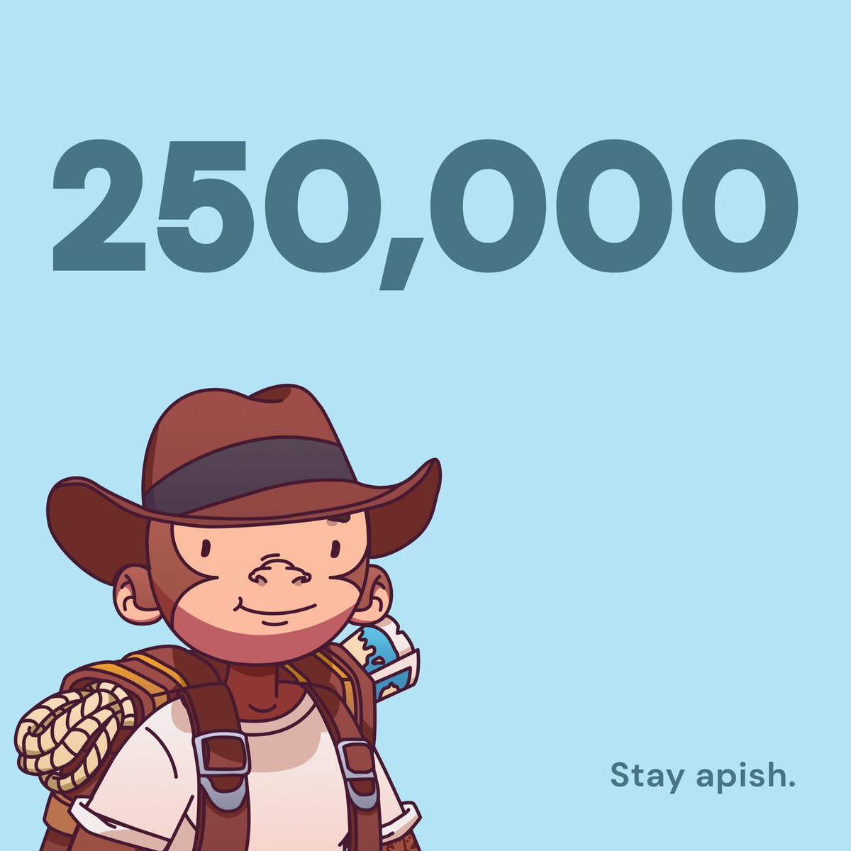 250K! 

Reaching new heights, all thanks to you. 🙈