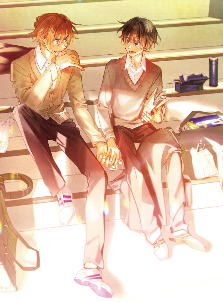 Das Cover der 4. japanischen Blu-ray von Sasaki and Miyano! Da bekommt man Lust, den Anime direkt noch mal zu gucken…  🧡