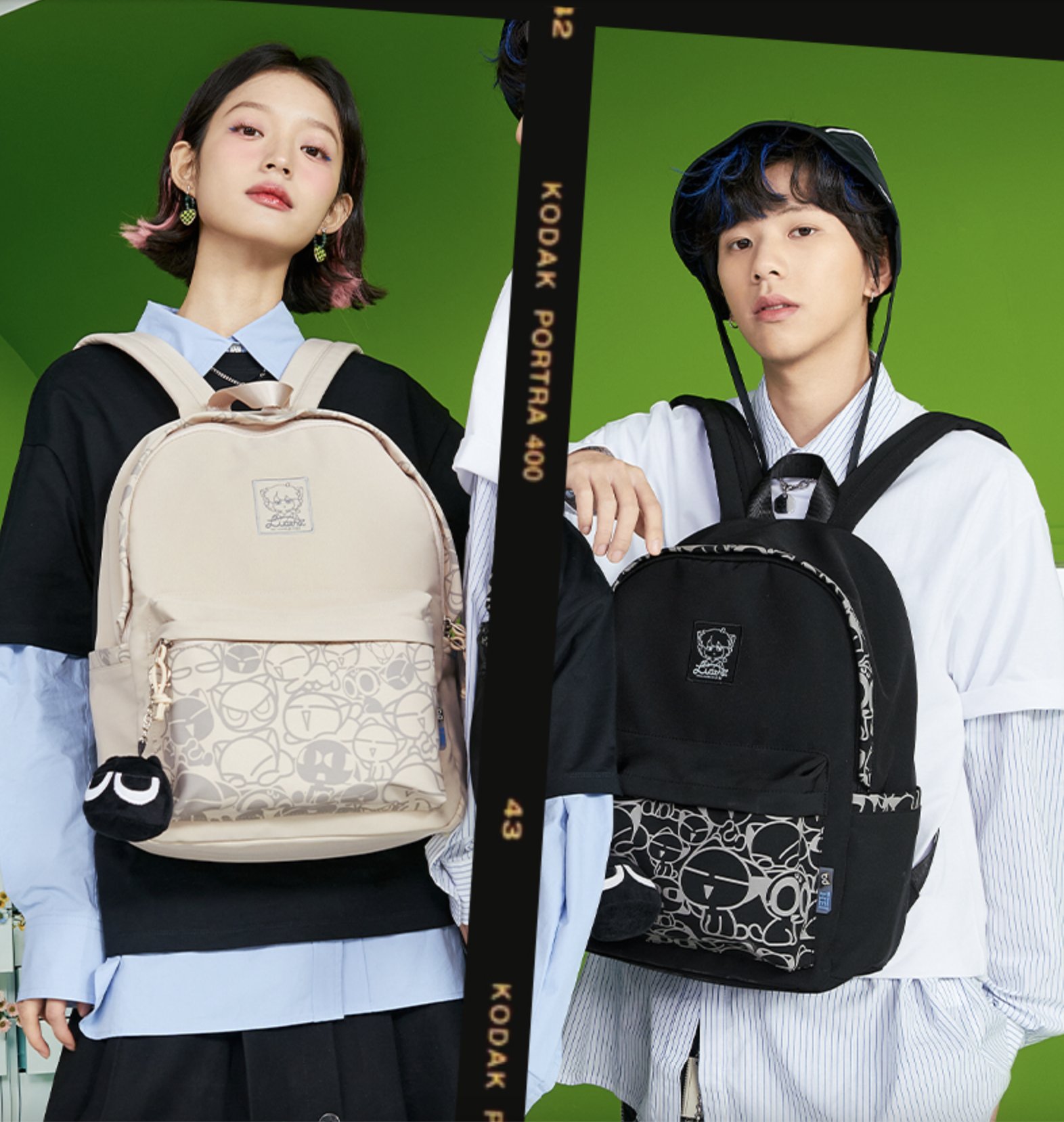 羅小黒戦記 小黒 Semirコラボ　キャンバスバックパック 羅小黒戦記 小黒 Semirコラボ キャンバスバックパック