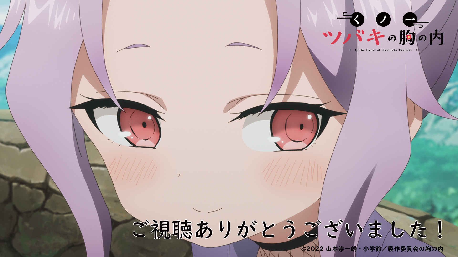 Tvアニメ くノ一ツバキの胸の内 ご視聴ありがとうございました Tvアニメ くノ一ツバキの胸の内 八の巻をご覧頂いた皆さま ありがとうございました 来週の九の巻 ヘビと男 成果とは もぜひご覧ください 九の巻 あらすじ