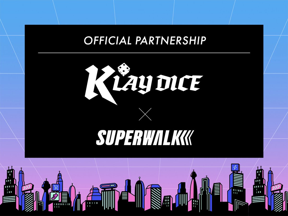 We are proud to announce a partnership with 🎲KLAYDICE🎲 @klaydice 🥳Special Event : x10 more Tester Roles will be picked! ✅Ends in 48hours! ✅Follow @SuperWalk_ ✅Join our Discord ✅Like, RT, Tag 2 friends