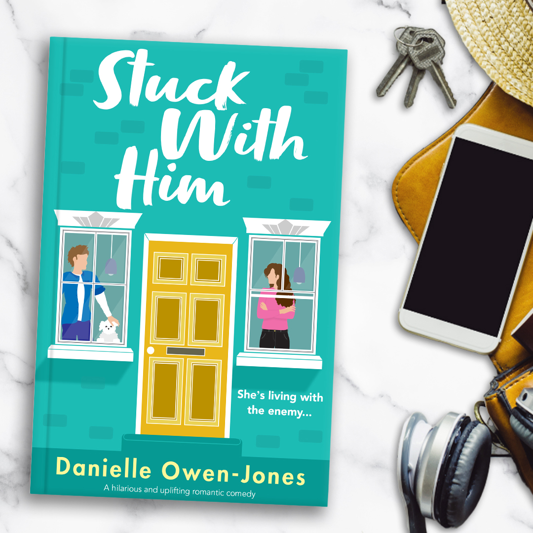 bookouture's tweet photo. Lucy Clark has just bought a house with her worst enemy.
We are so excited to share the cover for Stuck With Him: A hilarious and uplifting romantic comedy by @danniowenjones!
Out 12th July: https://t.co/Qh7xoi9xZh https://t.co/Vsltou1wNj