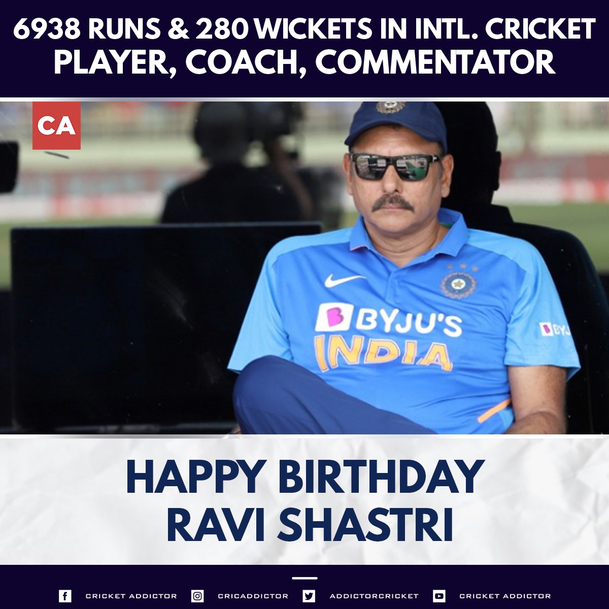 Happy Birthday Ravi Shastri     