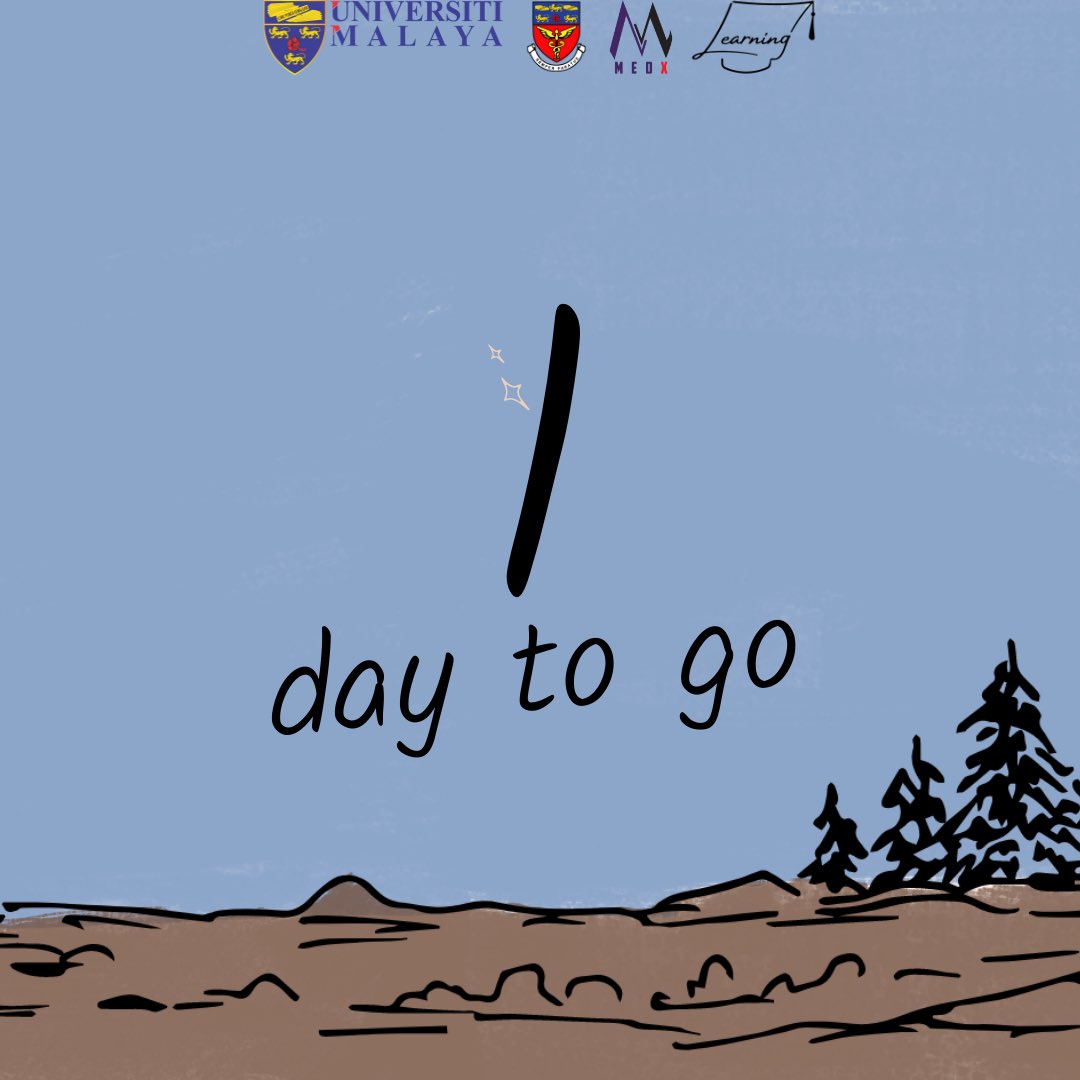 MEDxUM's tweet photo. ONE MORE DAY! 

After weeks of waiting, we are excited to announce that our event will start in just 1 day! The event is full of activities that are enjoyable and fun! You definitely wouldn't want to miss it! Mark it on your calendar, get ready and stay tuned to our event! https://t.co/nxlZrcftAB